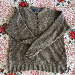 Quarter-Button Sweater